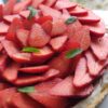 Tarta de frutillas con crema